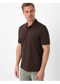 Brax Herren Polo Style PETE chocolate, dunkelbraun, Gr. L