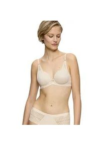 B&uuml;gel-BH Triumph "Aura Spotlight WHP", Damen, Gr. 90, Cup D, beige (creamy dream), Microtouch, Obermaterial: 61% Polyester, 32% Polyamid, 7% Elasthan, BHs B&uuml;gel-BH, moderne Grafikspitze