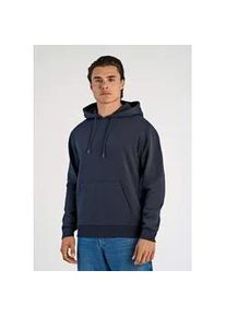 Hoodie LINDBERGH "Hoodie Relaxed Fit", Herren, Gr. XL, blau (navy), Obermaterial: 60% Baumwolle, 40% Polyester, l&auml;ssig geschnitten, Sweatshirts Hoodie