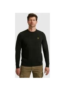 PME-Legend Strickpullover PME LEGEND, Herren, Gr. XXL, schwarz, Strick, Obermaterial: 100% Baumwolle, unifarben, regular fit h&uuml;ftbedeckend, Rundhals, Flachstrickb&uuml;ndchen, Pullover Strickpullover, mit Strick-Muster