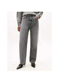 5-Pocket-Jeans Tommy Hilfiger "DNM BARREL RW", Damen, Gr. 31, L&auml;nge 32, grau, Denim/Jeans, Obermaterial: 100% Baumwolle, Abriebeffekte, bequem kn&ouml;chellang, Jeans 5-Pocket-Jeans