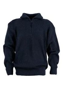 Kapuzenpullover CRAFTLAND "2325 KALLE Troyer marine 100% Polyacryl", Herren, Gr. 3XL, blau (marine), Obermaterial: 100% Polyacryl PAN., Pullover Kapuzenpullover