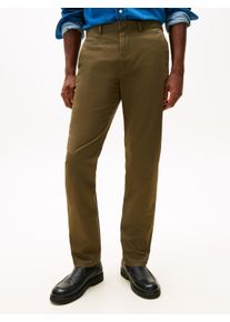 Chinohose Tommy Hilfiger "DENTON ESSENTIAL", Herren, Gr. 32, L&auml;nge 36, army gr&uuml;n, Twill, Obermaterial: 97% Baumwolle, 3% Elasthan, straight fit normal, Hosen Chinohose, Gerades Bein, Schlichte Optik