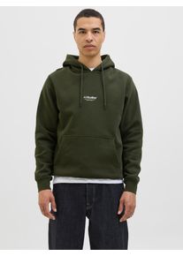 Jack & Jones Kapuzensweatshirt JACK & JONES "JJESOHO SWEAT HOOD NOOS", Herren, Gr. S, bunt (duffel bag), angeraute Sweatware, Obermaterial: 80% Baumwolle, 20% Polyester, bedruckt, relaxed fit normal, Rundhals, Rippb&uuml;ndchen, Sweatshirts Kapuzensweatshirt, Baumwollmischung, relaxed fit