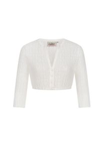 N&uuml;bler Dirndlbluse N&Uuml;BLER "Dirndlbluse langarm Juna", Damen, Gr. 36, beige (creme), Obermaterial: 90% Nylon NY. 10% Elasthan EL., Blusen Dirndlbluse