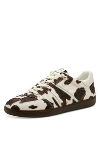 Slip-On Sneaker Tamaris, Damen, Gr. 38, cow print, Lederimitat, Textil, Schuhe Slip-On Sneaker, Freizeitschuh, Halbschuh, Schn&uuml;rschuh im Kuh-Style