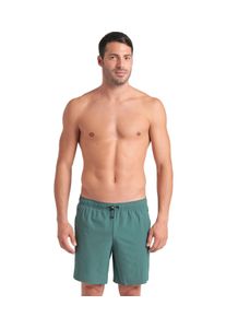 Badeshorts arena "MEN'S arena EVO BEACH BOXER SOLID", Herren, Gr. S, N-Gr, mangrove, Obermaterial: 90% Polyester, 10% Elasthan, Badehosen Badeshorts