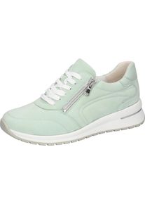 Waldl&auml;ufer Keilsneaker WALDL&Auml;UFER "H-INESSA", Damen, Gr. 5 (38), mint, Nubukleder, unifarben, Schuhe Keilsneaker, Bequemschuh, Schn&uuml;rschuh, Halbschuh in Komfortweite H (= sehr weit)