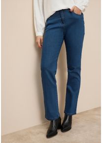 Gerade Jeans Arizona "Annett", Damen, Gr. 46, N-Gr, blau (dunkelblau), Jeans, Obermaterial: 98% Baumwolle, 2% Elasthan, clean, Basic, normal lang, Jeans Gerade Jeans, bequeme Passform, 5-Pocket-Style, hohe Taille, Topseller