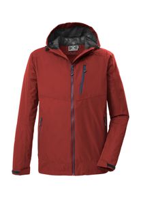 Funktionsjacke Killtec "KOS 41 MN JCKT", Herren, Gr. XL, ocker, Obermaterial: 100% Polyester;Futter: 100% Polyester;Futter 2: 100% Polyester, Jacken Funktionsjacke, Wasserdichte, atmungsaktive Jacke mit verstellbarer Kapuze