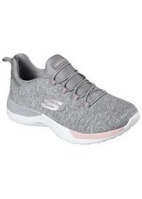 Slip-On Sneaker Skechers "DYNAMIGHT-BREAK-THROUGH", Damen, Gr. 41, grau (grau, meliert), Synthetik, Textil, Schuhe, Trainingsschuh, Freizeitschuh mit praktischem Gummizug