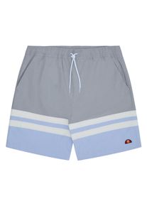 Badeshorts Ellesse "H Badeshorts", Herren, Gr. M, N-Gr, blau (blau, grau), Baumwolle, Polyamid, Querstreifen, unifarben mit Farbeins&auml;tzen, Badehosen Badeshorts