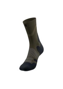 Sportsocken Bauerfeind "Outdoor Merino Compression Socks", Herren, Gr. 42-45, gr&uuml;n (moss gr&uuml;n), Polyamid, unifarben mit Farbeinsatz, normal, Socken Sportsocken, Erste Hilfe Artikel