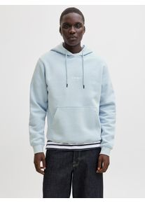 Jack & Jones Kapuzensweatshirt JACK & JONES "JJESOHO SWEAT HOOD NOOS", Herren, Gr. XL, celestial blau, angeraute Sweatware, Obermaterial: 80% Baumwolle, 20% Polyester, unifarben, relaxed fit normal, Rundhals, Rippb&uuml;ndchen, Sweatshirts Kapuzensweatshirt, Baumwollmischung, relaxed fit