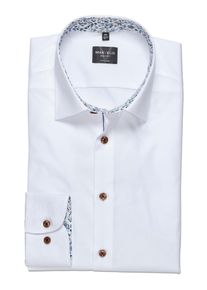 Langarmhemd MARVELIS, Damen, Gr. 40, N-Gr, wei&szlig;, Web, Obermaterial: 100% Baumwolle, schmal normal, Manschette, Hemden Langarmhemd, Businesshemd, New York Kentkragen, b&uuml;gelleicht