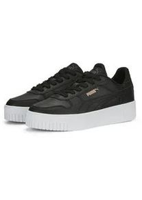 Sneaker Puma "CARINA STREET", Damen, Gr. 42, rosa (Puma schwarz, Puma schwarz, rose gold, Puma wei&szlig;), Synthetik, unifarben, Schuhe Sneaker, mit leicht erh&ouml;htem Plateau, Innenmaterial aus Textil