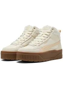 Winterboots Puma "KARMEN II IDOL MID WTR", Damen, Gr. 39, beige (frosted ivory, canvas), Leder, Schuhe Winterboots, Winterschuhe, Winterstiefel, Snowboots