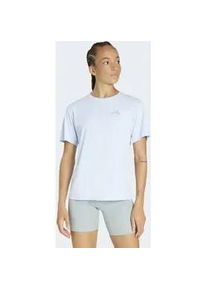 Laufshirt Adidas PERFORMANCE "ADI365 RUNNING ESSENTIALS", Damen, Gr. L, crystal sky, Obermaterial: 100% Polyester, Rundhals, Shirts Laufshirt