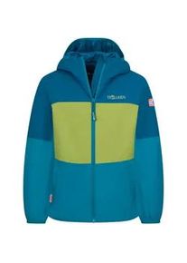Regenjacke Trollkids "KIDS BJORDAL JACKET", Kinder, Gr. 164, madeira blau, lagoon gr&uuml;n, pear, Web, Obermaterial: 100% Polyester. Futter: 100% Polyester, Jacken Regenjacke, &Uuml;bergangsjacke f&uuml;r Kinder und Jugendliche, sportlicher Stil