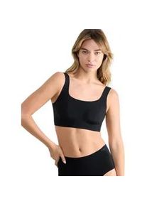 Bustier Sloggi "ZERO Feel 2.0 Top", Damen, Gr. L, N-Gr, schwarz, Single Jersey, Obermaterial: 76% Polyamid, 24% Elasthan, BHs Bustier, nahtlos und unsichtbar