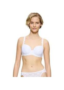 T-Shirt-BH Triumph "Amourette", Damen, Gr. 70, Cup F, wei&szlig;, Microtouch, Obermaterial: 52% Polyester, 32% Polyamid, 16% Elasthan, unifarben, BHs T-Shirt-BH, Stretch-Spitze, atmungsaktiv, leicht gepolsterte Cups, weich, feminin