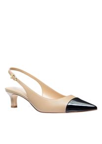 Michael Kors Hohe Schuhe - Amara Toe Cap Sling Pump - Gr. 37 (EU) - in Beige - f&uuml;r Damen