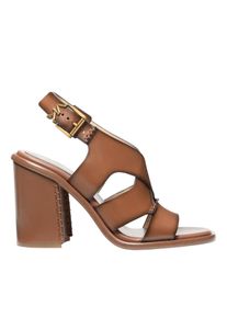 Michael Kors Sandaletten mit Absatz - Raven Block Heeled Sandal - Gr. 41 (EU) - in Braun - f&uuml;r Damen
