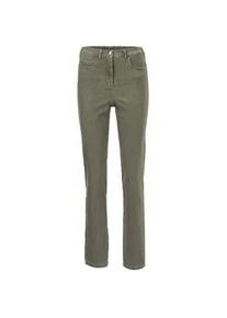 Regular-fit-Jeans GOLDNER "Kurzgr&ouml;&szlig;e Damen Jeans Slim Fit LOUISA, Stretch", Damen, Gr. 21, K-Gr, gr&uuml;n (moorgr&uuml;n), Obermaterial: 70% Baumwolle CO. 27% Polyester PES. 3% Elasthan EL., Jeans