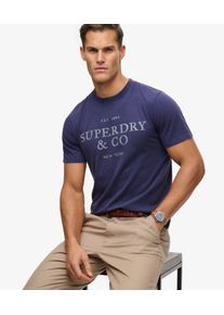 Superdry Herren 1954 Company T-shirt in Lockerer Passform Blue - Gr&ouml;&szlig;e: S 1040405503300SBS001