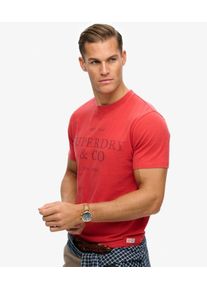 Superdry Herren 1954 Company T-shirt in Lockerer Passform Red - Gr&ouml;&szlig;e: XL 1040405503300K5Y004