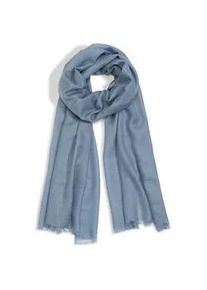 Schal aus Seide und Kaschmir Peter Hahn blau