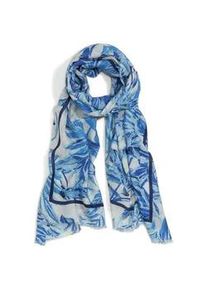 Schal aus Seide und Kaschmir Peter Hahn blau