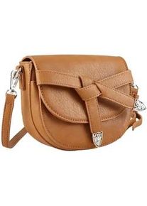 Umh&auml;ngetasche "Sneaky", Damen, Gr. B/H/T: 18cm x 16cm x 6cm onesize, braun, Lederimitat, Collezione Alessandro, Taschen Umh&auml;ngetasche, mit leichtem Westernlook