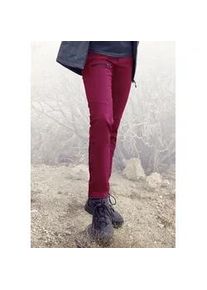 Trekkinghose Lascana ACTIVE, Damen, Gr. 34, N-Gr, rot, Web, Obermaterial: 95% Polyamid, 5% Elasthan, unifarben, Basic lang, Hosen Trekkinghose, mit 3 Zipper Taschen