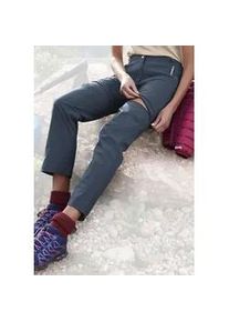 Trekkinghose Lascana ACTIVE, Damen, Gr. 44, N-Gr, blau (navy), Web, Obermaterial: 95% Polyamid, 5% Elasthan, unifarben, Hosen Trekkinghose, mit Zip-off Beinen