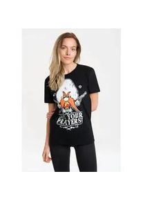 T-Shirt logoshirt "Looney Tunes", Damen, Gr. M, schwarz, 100% Baumwolle, bedruckt, normal, Rundhals, Shirts T-Shirt, mit lizenziertem Print