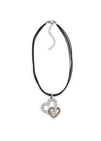 Allg&auml;u Rebell Kette mit Anh&auml;nger ALLG&Auml;U REBELL "Wally", Damen, Gr. onesize, Metall, schwarz, Basic, Halsketten, mit Gassteinen