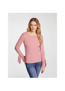 Strickpullover Heine "Pullover", Damen, Gr. 40, rosa (ros&eacute;), 52% Viskose, 26% Polyester, 22% Polyamid, unifarben, Pullover Strickpullover