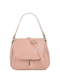 Umh&auml;ngetasche Samantha Look, Damen, Gr. B/H/T: 27cm x 17cm x 9cm onesize, rosa, Leder, leicht gl&auml;nzend, unifarben, Taschen Umh&auml;ngetasche, echt Leder, Made in Italy