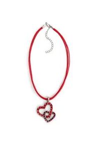 Allg&auml;u Rebell Kette mit Anh&auml;nger ALLG&Auml;U REBELL "Wally", Damen, Gr. onesize, Metall, rot, Basic, Halsketten, mit Gassteinen