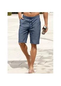 Classic Dog Bermudas CLASSIC, Herren, Gr. 50, Normalgr&ouml;&szlig;en, blau (blau, meliert), 55% Polyester, 45% Baumwolle, meliert, kurz, Hosen Bermudas