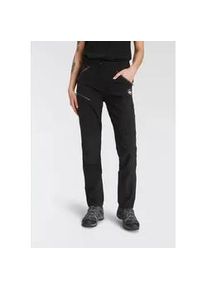 Outdoorhose Polarino, Damen, Gr. 40, N-Gr, schwarz, Obermaterial: 86% Polyester, 14% Elasthan. Einsatz: 92% Polyamid, 8% Elasthan. Taschenfutter: 100% Polyester, lang, Hosen Outdoorhose, leicht und bequem