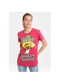 T-Shirt logoshirt "Looney Tunes - Speedy Gonzales", Damen, Gr. XL, rot, 100% Baumwolle, bedruckt, normal, Rundhals, Shirts T-Shirt, mit lizenziertem Print