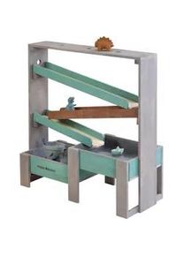 Wasserbahn Muddy Buddy "Aqua Tower", gr&uuml;n (warmgrau, salbei), Wasserbahnen, Kinder, B/H/L: 44cm x 105cm x 100cm, Holz, inkl. 2 gro&szlig;er Auffangbecken, warmgrau-salbei, FSC - sch&uuml;tzt Wald, B:44cm H:105cm L:100cm