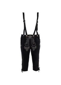 Trachtenhose JCC "PK5NWEBL", Herren, Gr. 70, schwarz, 100% Leder, Hosen Trachtenhose