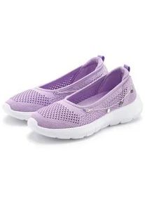 Sneaker Lascana, Damen, Gr. 36, lila (flieder), Obermaterial: 100% Textilmaterial. Decksohle: 100% Textilmaterial. Laufsohle: 100% Synthetik, unifarben, Schuhe Sneaker, Slipper, Ballerina, Halbschuhe zum Reinschl&uuml;pfen VEGAN