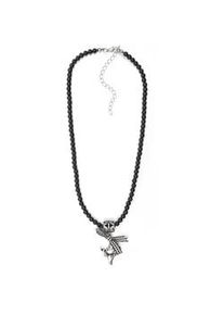 Allg&auml;u Rebell Collier ALLG&Auml;U REBELL "Hirsch", Damen, Gr. onesize, Metall, schwarz, Basic, Halsketten Collier, mit Hirschkopfanh&auml;nger und Schleife