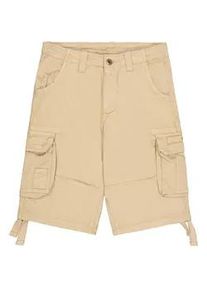 Shorts Alpha Industries "Jet Short", Herren, Gr. 34, Normalgr&ouml;&szlig;en, wei&szlig; (bone wei&szlig;), Obermaterial: 100% Baumwolle, Hosen Shorts