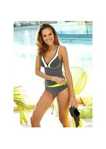 Tankini feel good, Damen, Gr. 44, Cup D, schwarz (schwarz, getupft), Elasthan, Polyamid, Bikini-Sets Tankini