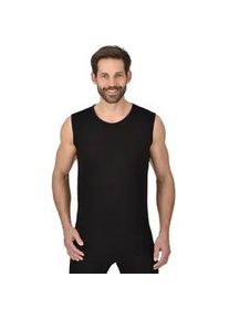 Unterhemd TRIGEMA "TRIGEMA Tr&auml;gershirt aus Merinowolle", Herren, Gr. M, 1 Stk., US-Gr&ouml;&szlig;en, schwarz, 80% Wolle (Merinowolle), 20% Polyamid, Unterhemden Unterhemd